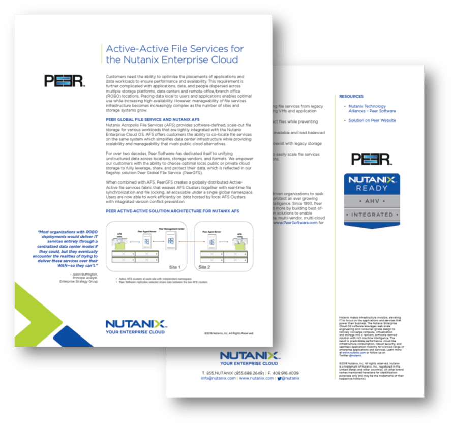 Nutanix Solution Brief